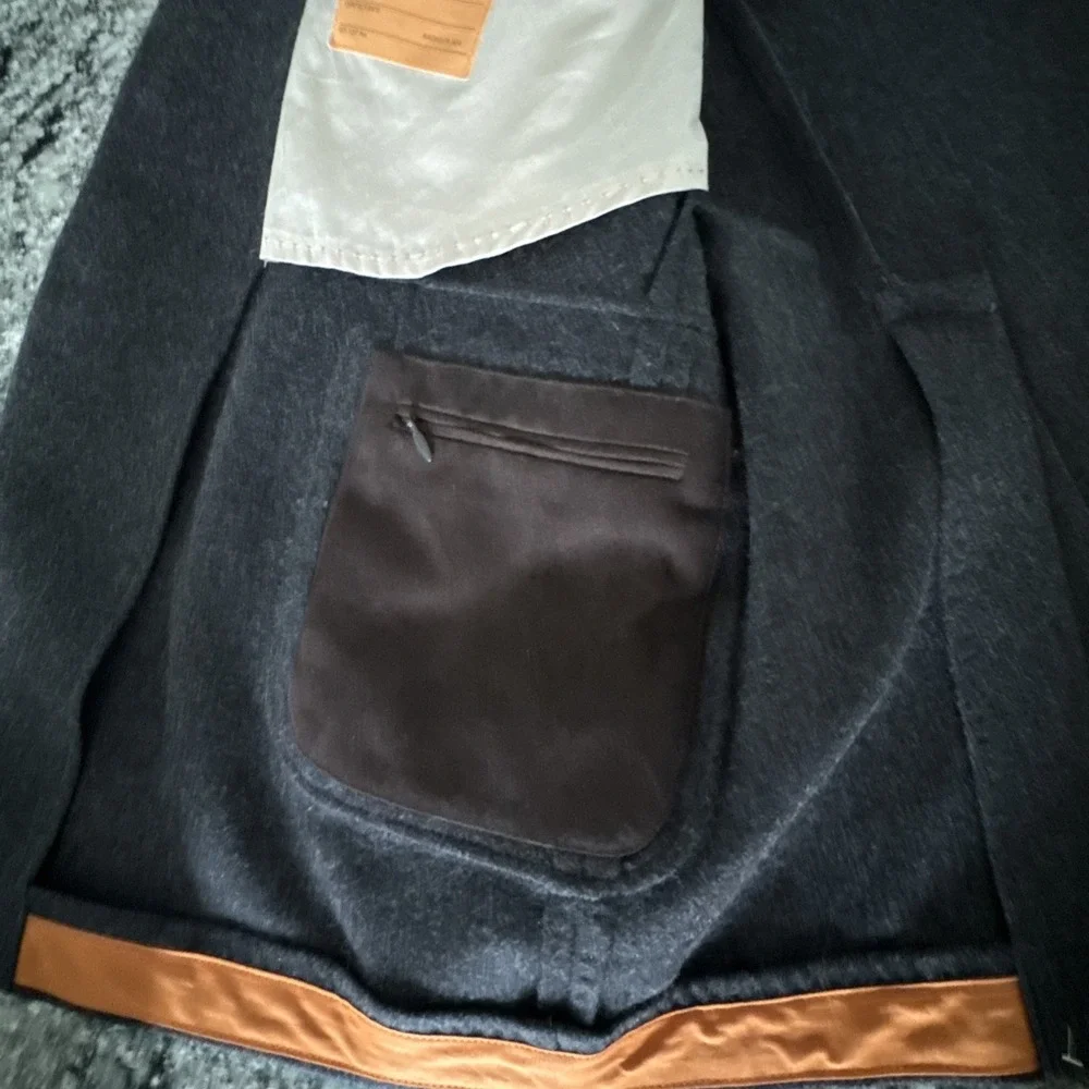 NAUTICA‎ Mens Size 48L 100% Wool Gray 3 Button SportCoat Gear Coat #756